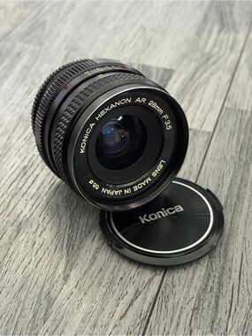 KONICA Hexanon AR 28mm f/3.5 Wide-Angle Lens - Black
